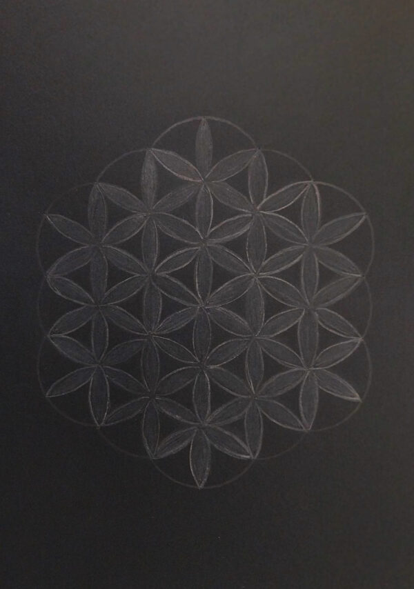 Fleur de Vie sur fond noir